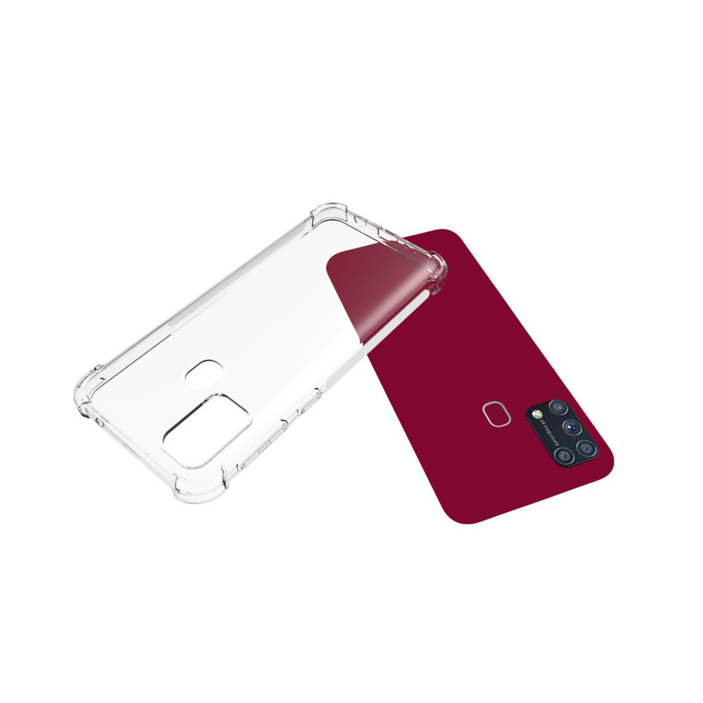 เคส Samsung Galaxy M31 แบบ TPU ใสเสริมขอบและมุมกันกระแทก