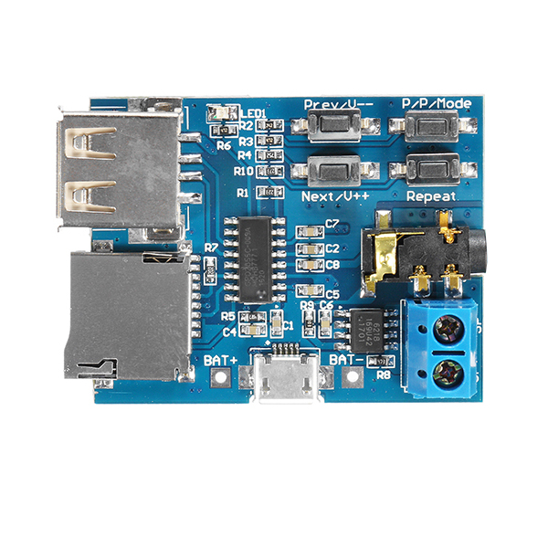 บอร์ดเล่นเสียง Lossless Decoder Board With Power Amplifier Module SD Card Player