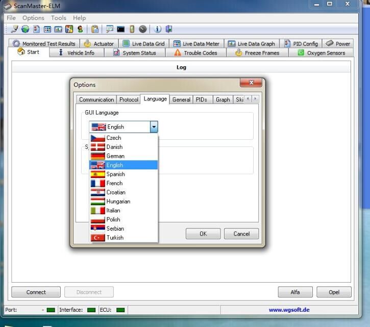 ELM327 OBD-II MINI Bluetooth (สีฟ้า)