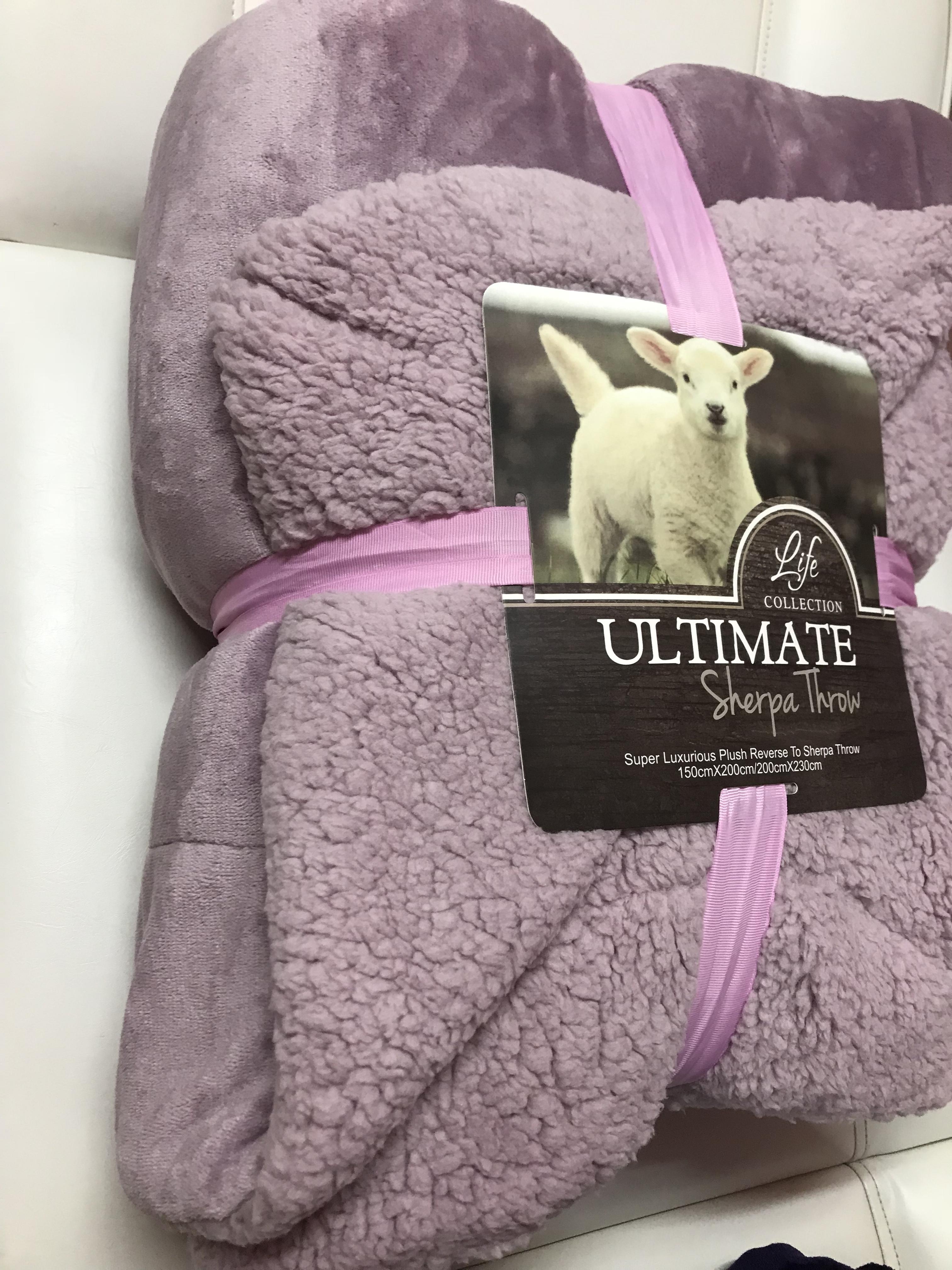 ผ้าห่มขนแกะ8ฟุต 2 ชั้น รุ่นสีเดียว โปร 595 ส่งฟรี