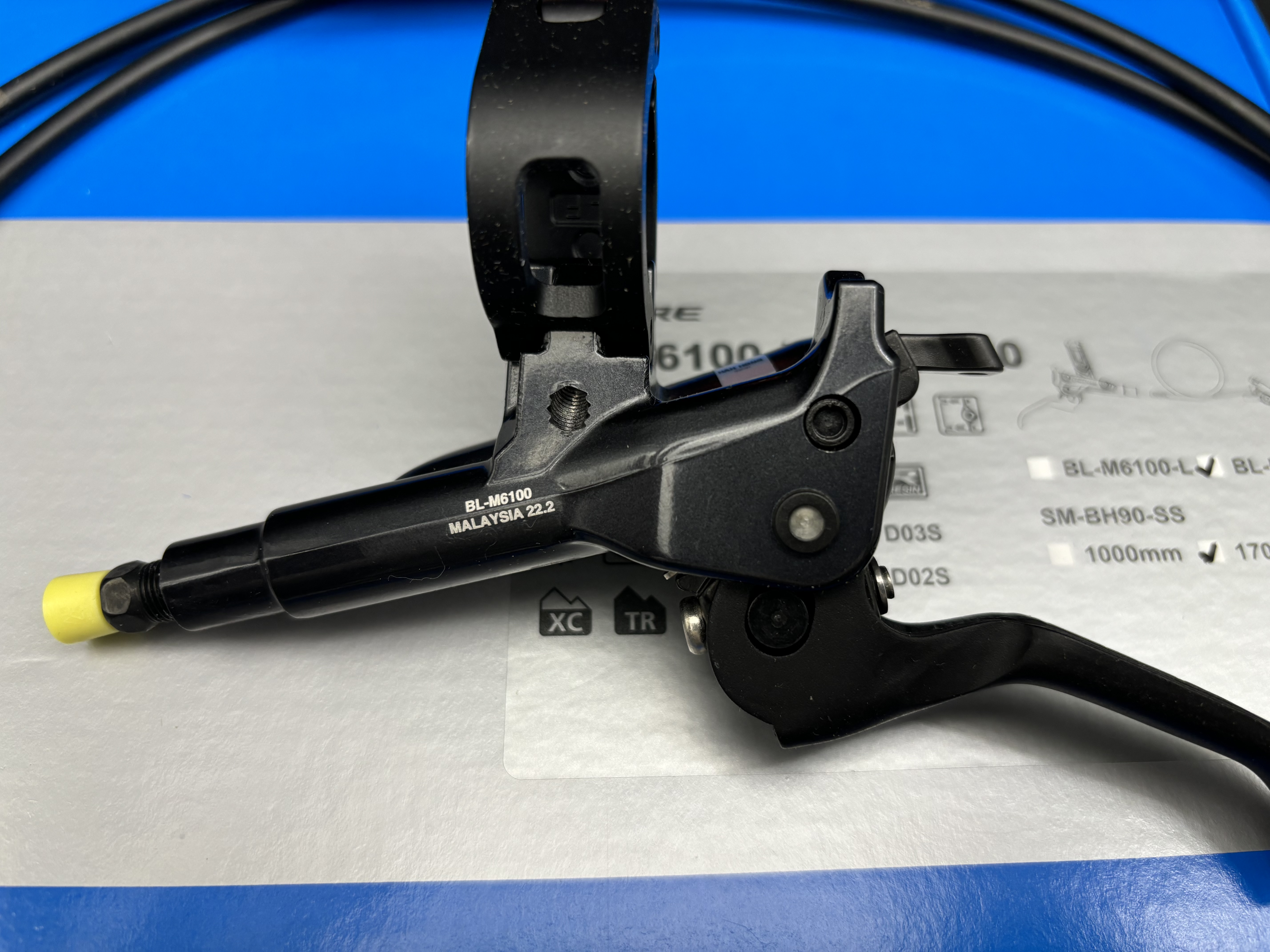 ชุดดิสเบรกหน้า + หลัง DEORE รุ่น BL-M6100/BR-M6120 แบบ 4 Port