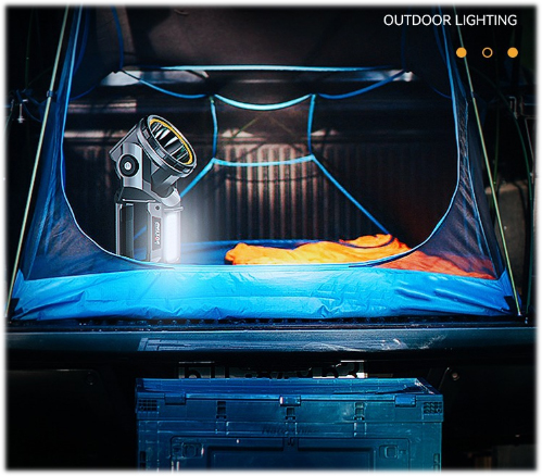 ไฟฉายจับถือหรือสะพาย ปรับมุมส่องได้ พร้อม COB LED Warsun X5