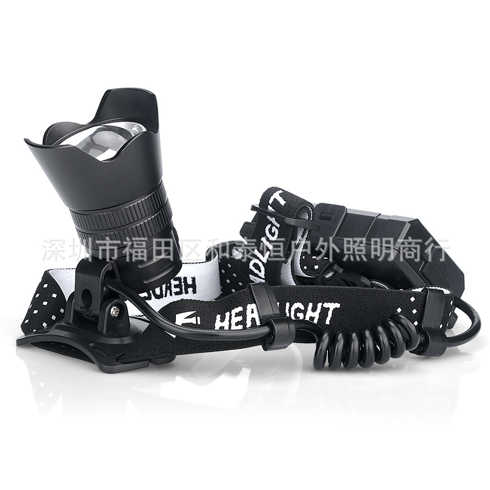 ไฟฉายคาดศีรษะแรงสูง แบบ 1 หลอดปรับขยายได้ LED P99 9 Core , JamieFire T138 แสงขาว ชุดแบตเตอรี่คุณภาพสูง พร้อมกล่องใส่และหูหิ้ว