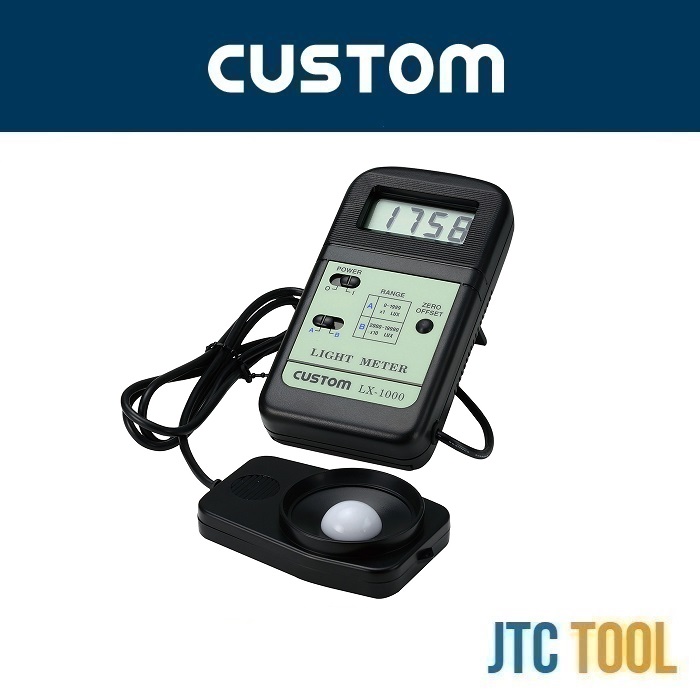 เครื่องวัดความสว่าง - Digital Illuminance Meter No.LX-1000 [Brand: Custom]