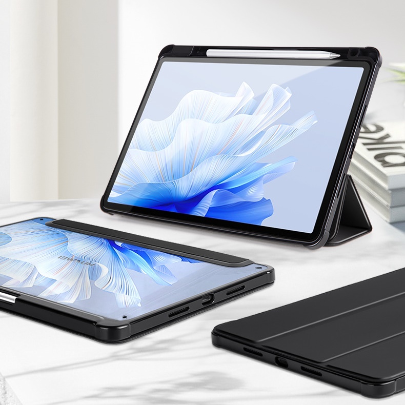 เคส Huawei MatePad 11.5 ด้านหลังอะคริลิคใส พร้อมฝาหน้าพับตั้งได้