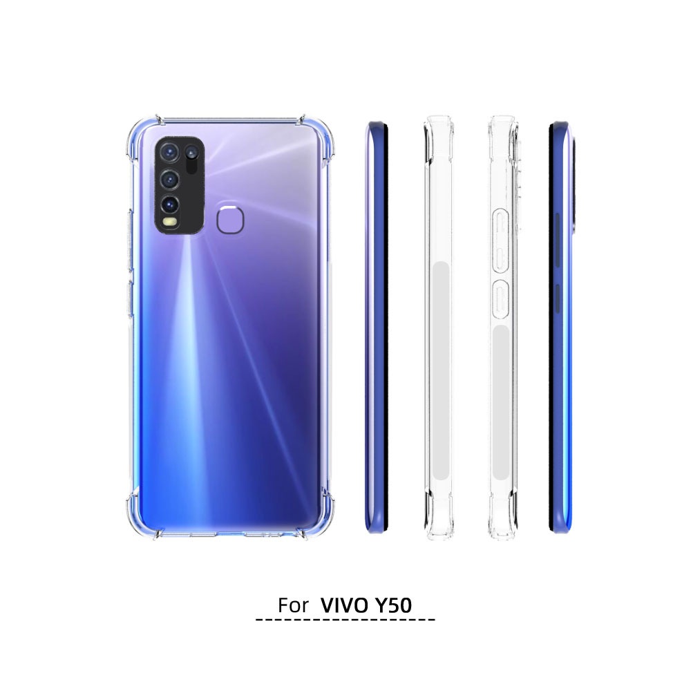 เคส Vivo Y50 ใสเสริมขอบและมุมกันกระแทก