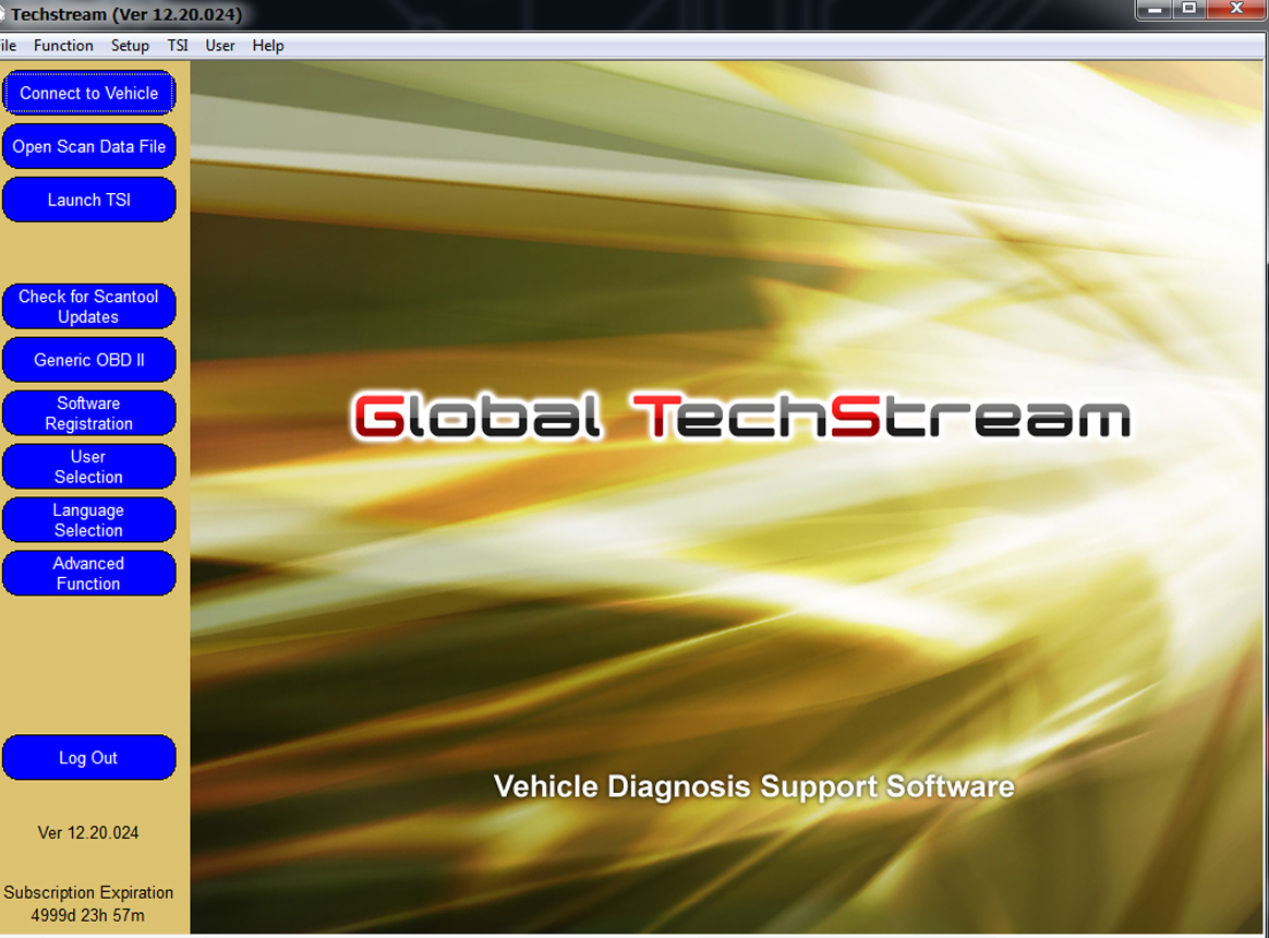 ซอฟแวร์ Toyota Techstream 12.20.024