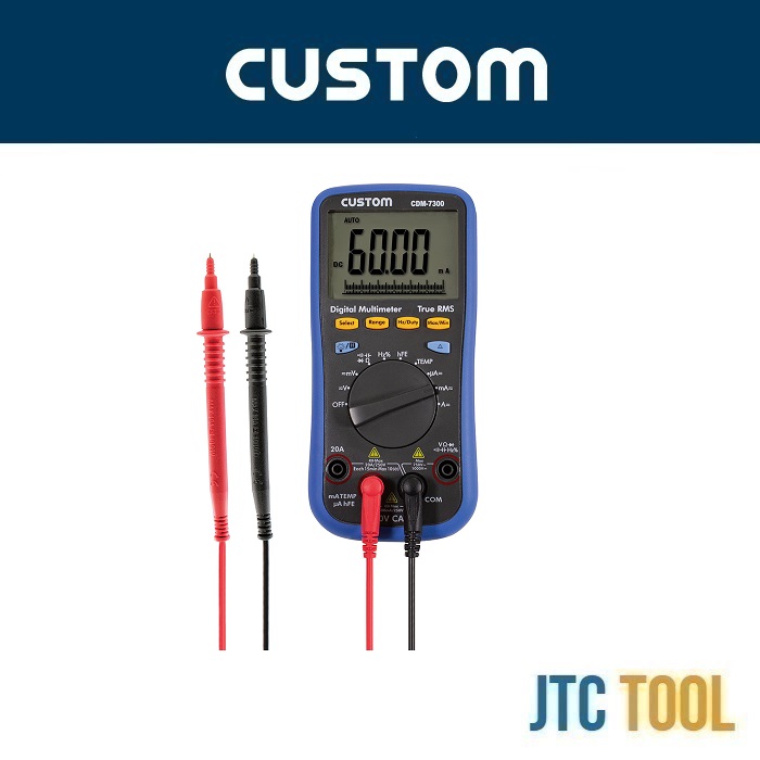 ดิจิตอลมัลติมิเตอร์ - Digital Multimeter No.CDM-7300 [Brand: Custom]