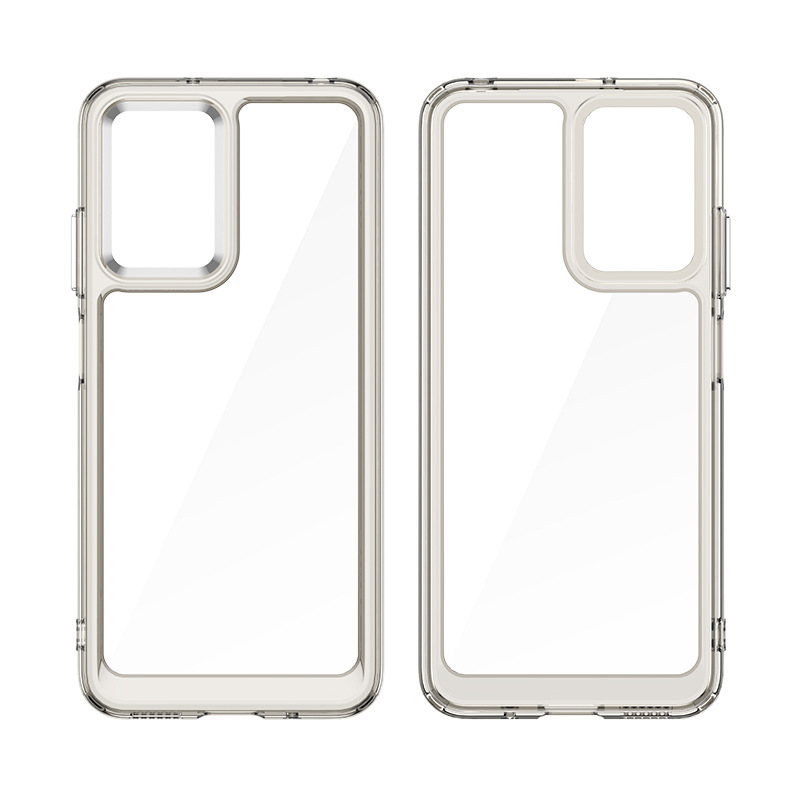 เคส Redmi 10 5G (สำหรับ 5G เท่านั้น) แบบอะคริลิคใสขอบ TPU หลากสี