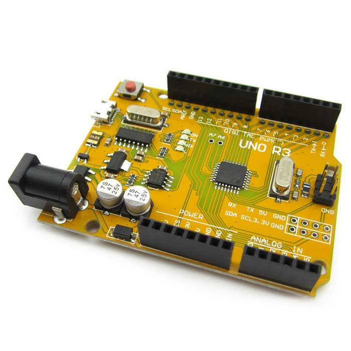 Golden Arduino UNO R3 SMD พร้อมสาย Micro USB