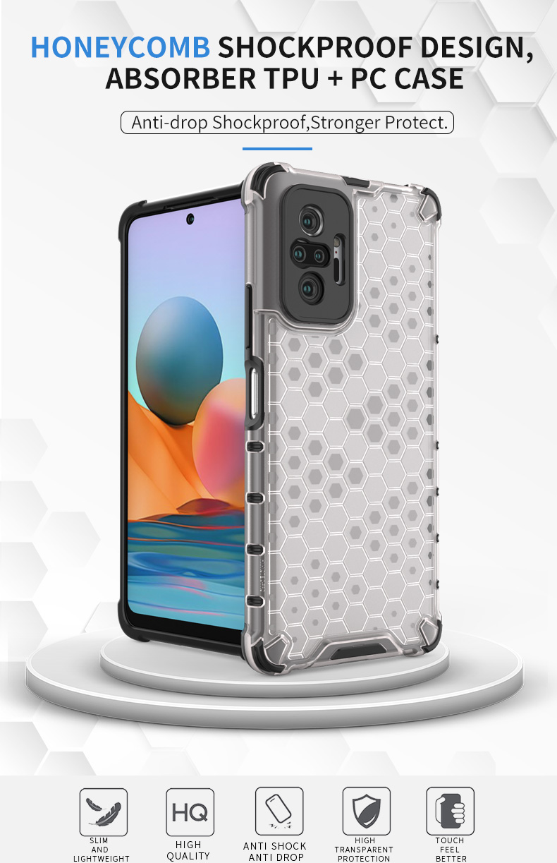 เคส Xiaomi Redmi Note 10 Pro ลายรังผึ้งกันกระแทกได้