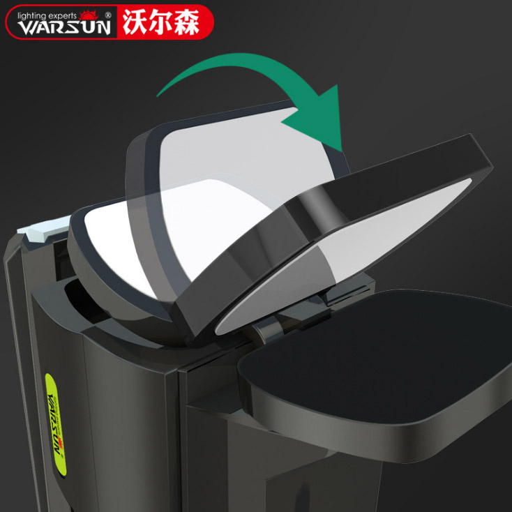 ไฟฉายสะพายแรงสูง แบบส่องไกลรุ่นใหม่ พร้อมโคมสีขาว และแดง ปรับระดับได้ Warsun H9006 หลอด Osram