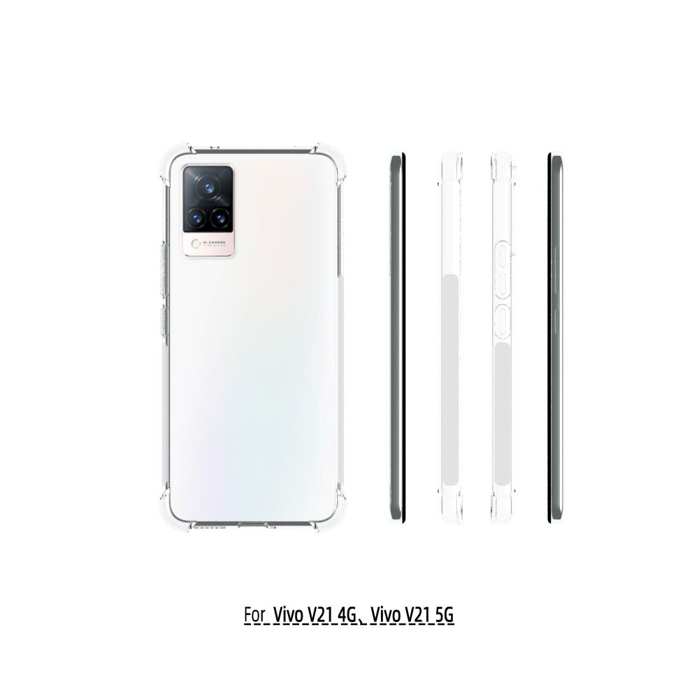 เคส Vivo V21 5G ใสเสริมขอบและมุมกันกระแทก