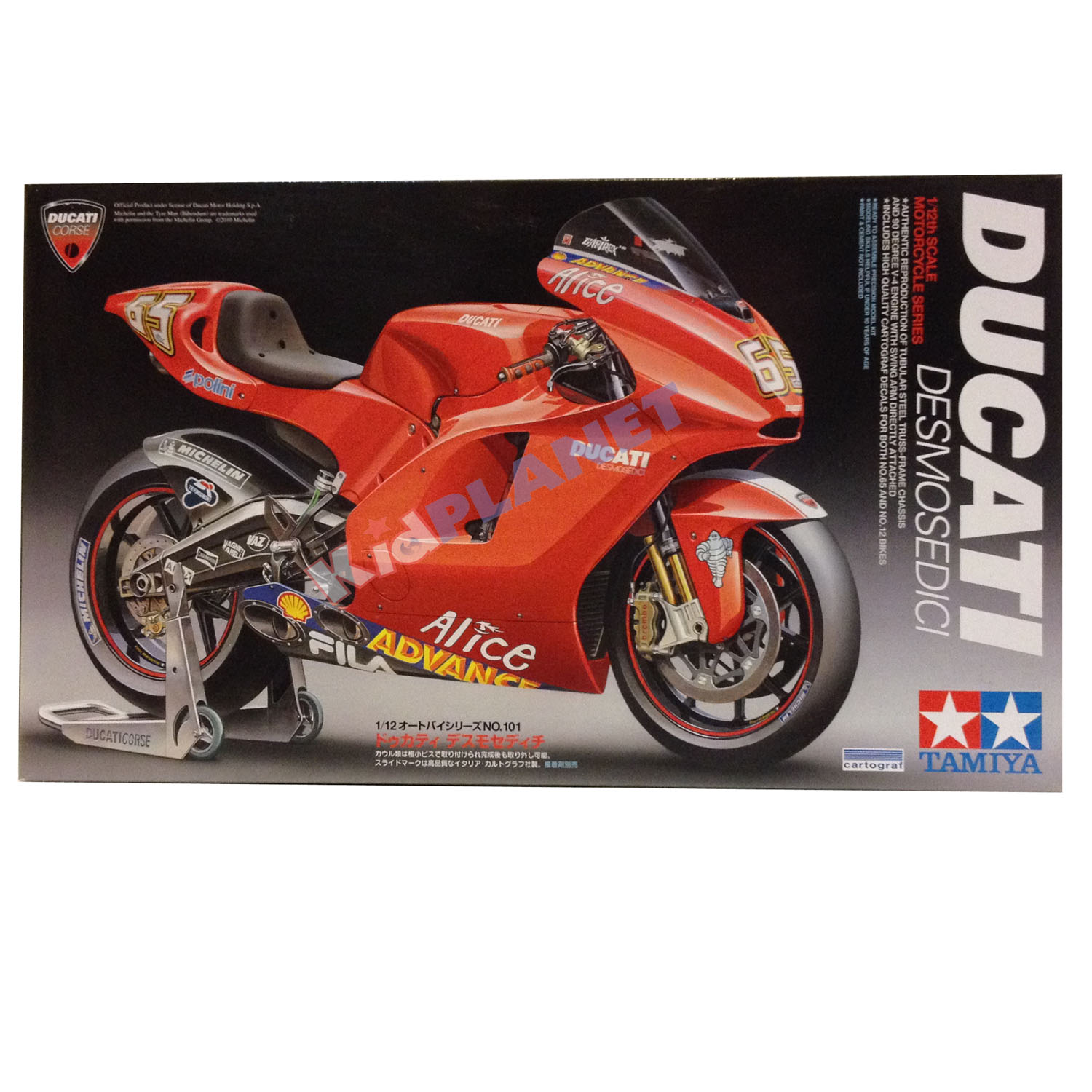 14101 TAMIYA MODEL 1/12 Ducati Desmosedici Motorcycle