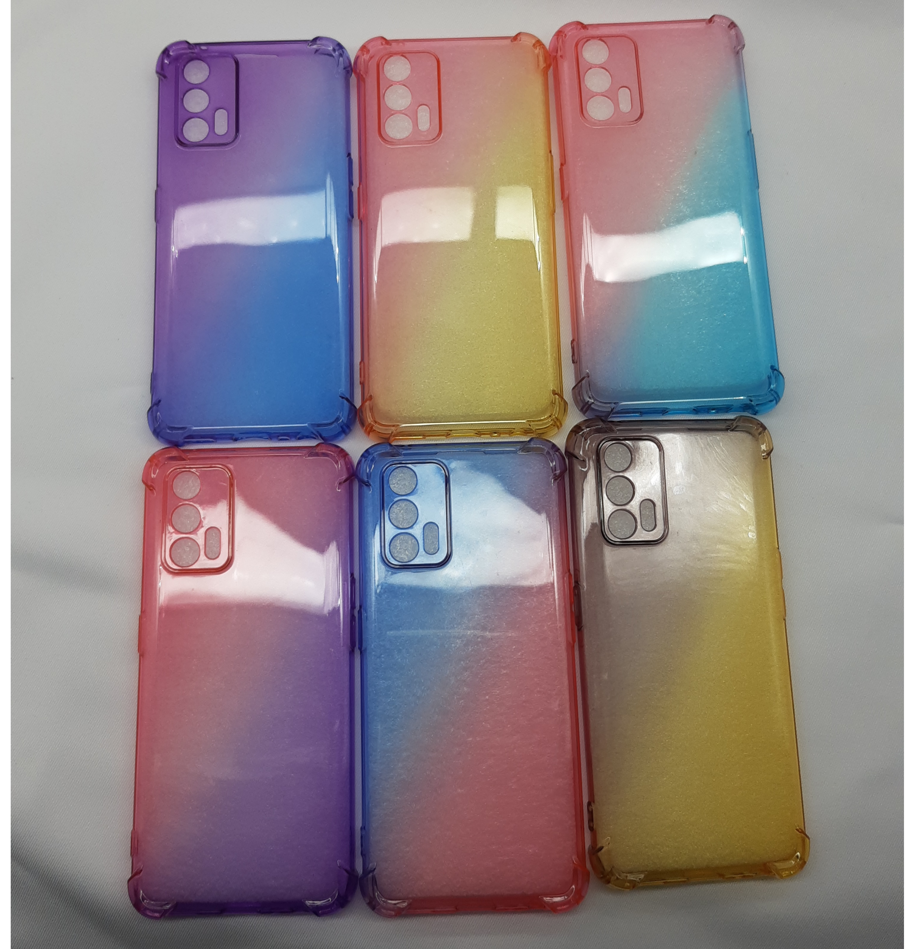 เคส realme GT 5G แบบไล่สีทูโทนเสริมมุม