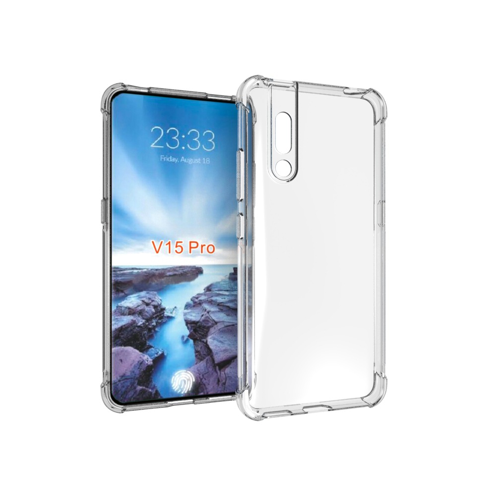 เคส Vivo V15 Pro แบบ TPU ใสเสริมขอบและมุมกันกระแทก