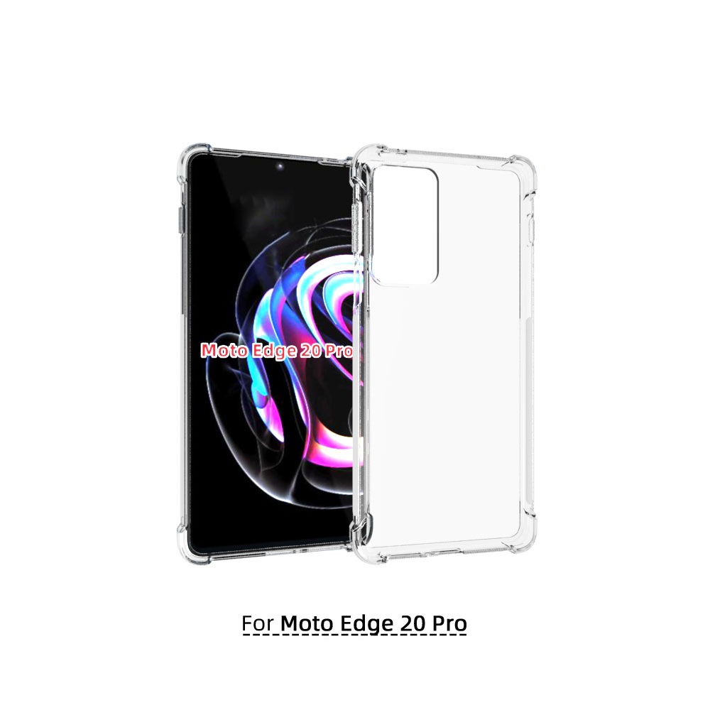 เคส Motorola edge 20 pro แบบ TPU ใสเสริมขอบและมุมกันกระแทก