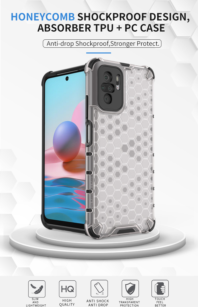 เคส Xiaomi Redmi Note 10 ลายรังผึ้งกันกระแทกได้