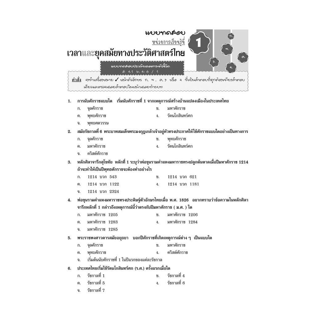 คู่มือเตรียมสอบสังคม ประวัติศาสตร์ ม.4-6 โดย พ.ศ.พัฒนา