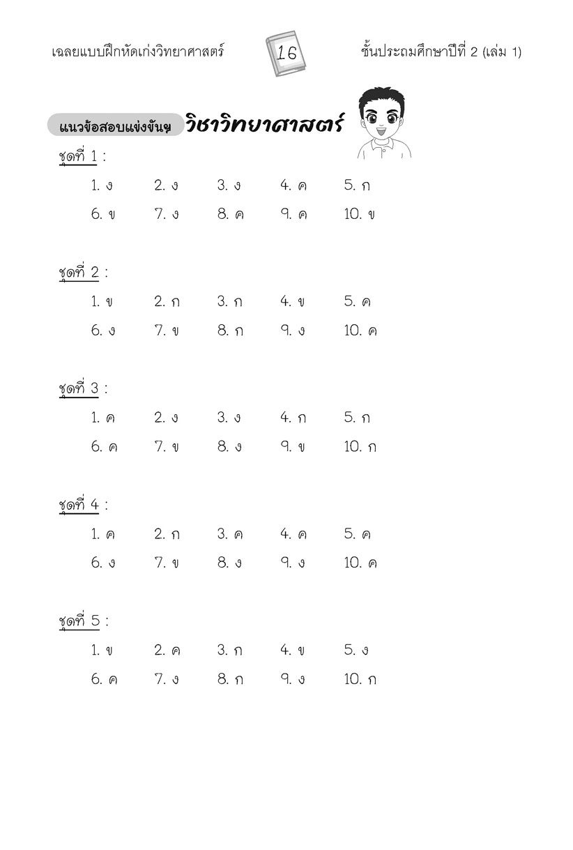 เก่ง วิทยาศาสตร์ ป. 2 เล่ม 1 (หลักสูตรใหม่) โดย พ.ศ.พัฒนา