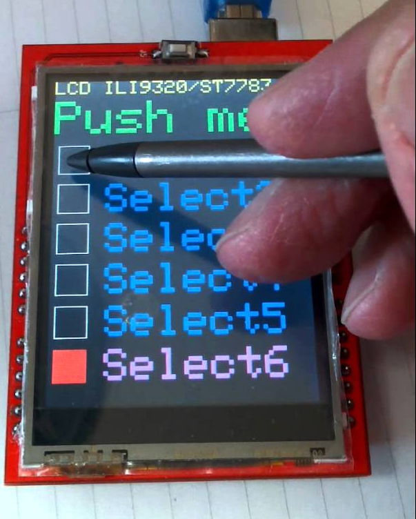 2.4 inch TFT touch Screen LCD Arduino Shield จอแสดงผล LCD สำหรับ Arduino