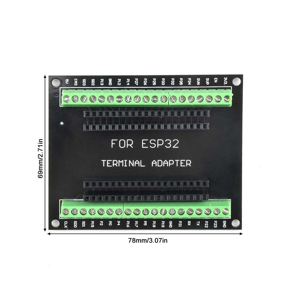 ESP32 Terminal Block Adapter Board Expansion 38pin ฐานเทอร์มินอล สำหรับ ESP32