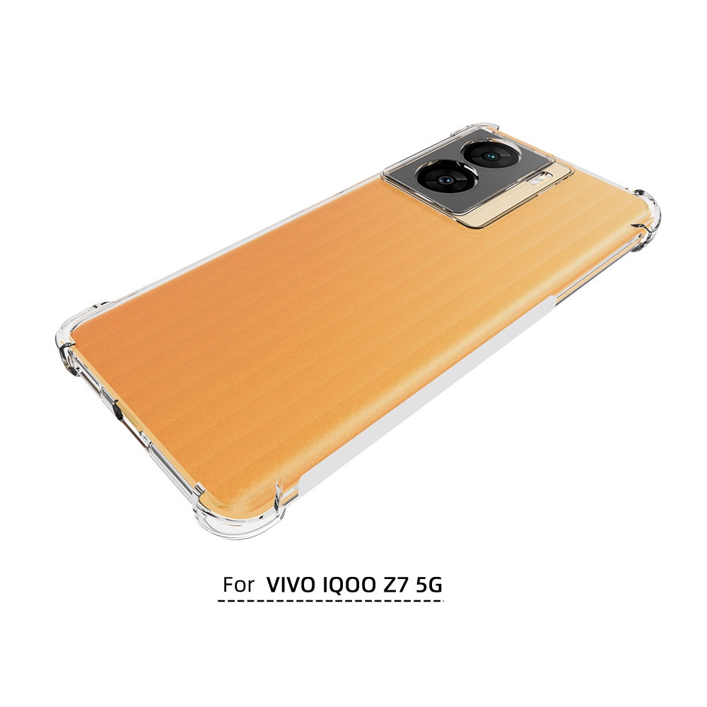 เคส iQOO Z7 5G แบบ TPU ใสเสริมขอบและมุมกันกระแทก