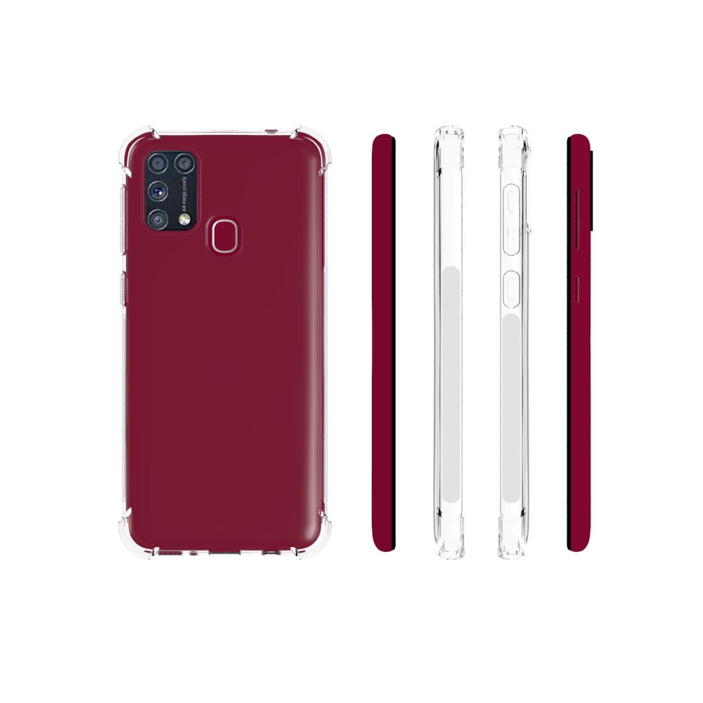 เคส Samsung Galaxy M31 แบบ TPU ใสเสริมขอบและมุมกันกระแทก