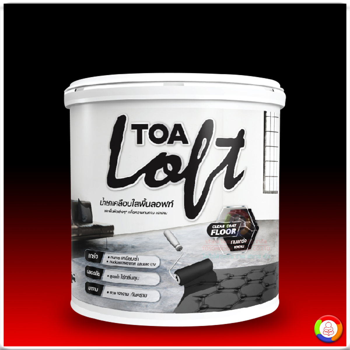 TOA LOFT CLEAR COAT FLOOR ทีโอเอ ลอฟท์ เคลียร์ โค้ท ฟลอร์