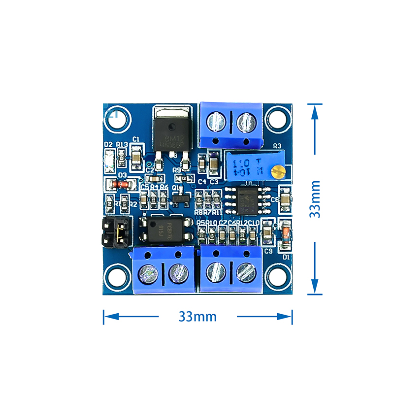 โมดูลแปลงความถี่ PWM 1-3 Khz เป็นแรงดันไฟฟ้า 1-3 Khz PWM Pulse To Voltage Converter Module 0-10V