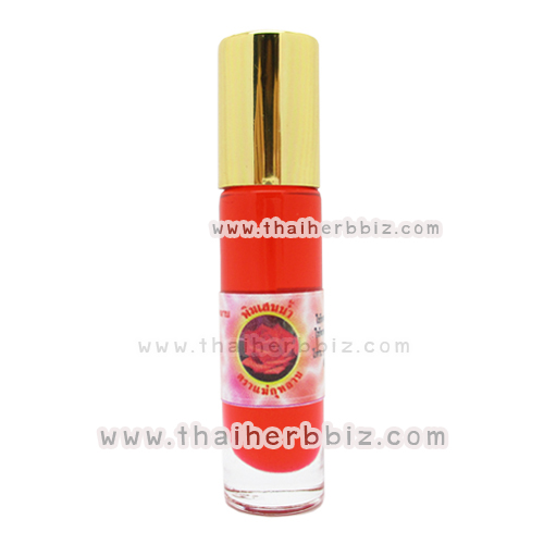 พิมเสนน้ำแม่กุหลาบ (สีแดง ใหญ่) ลูกกลิ้ง