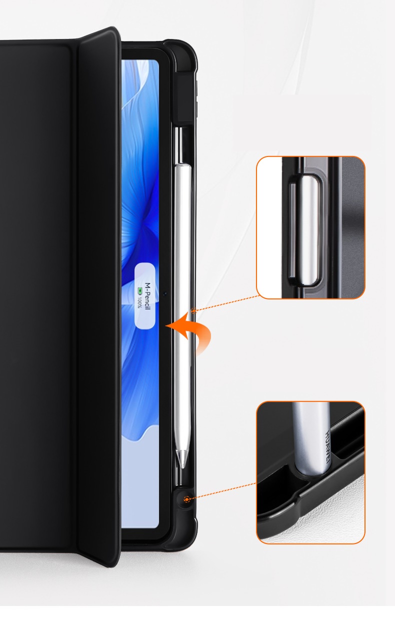 เคส Huawei MatePad 11.5 ด้านหลังอะคริลิคใส พร้อมฝาหน้าพับตั้งได้