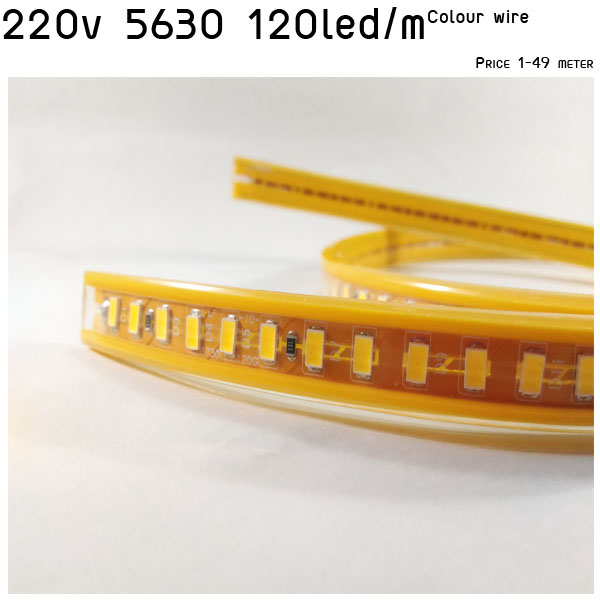 ไฟสายยาง 220v รุ่น 5630 120led รุ่น Colour wire