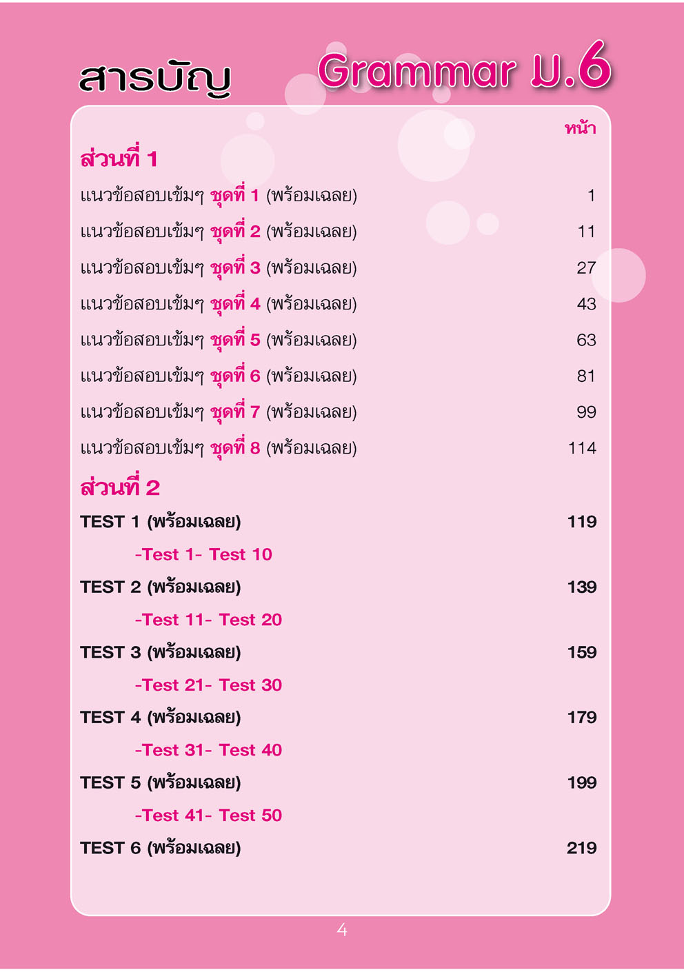 คู่มือพ่อแม่สอนลูก ชุดเซียนภาษา grammar ม.6 โดย พ.ศ.พัฒนา