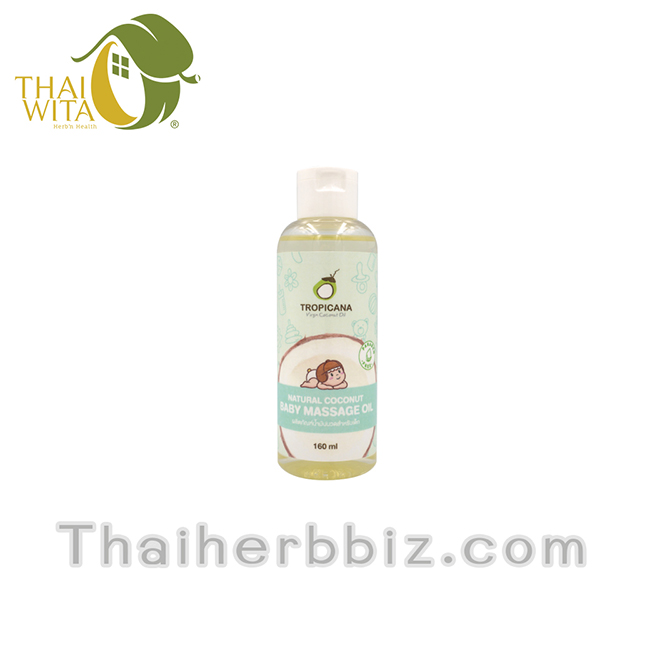 น้ำมันนวดสำหรับเด็กทรอปิคานา Tropicana Natural Coconut Baby Massage Oil 100 มล.