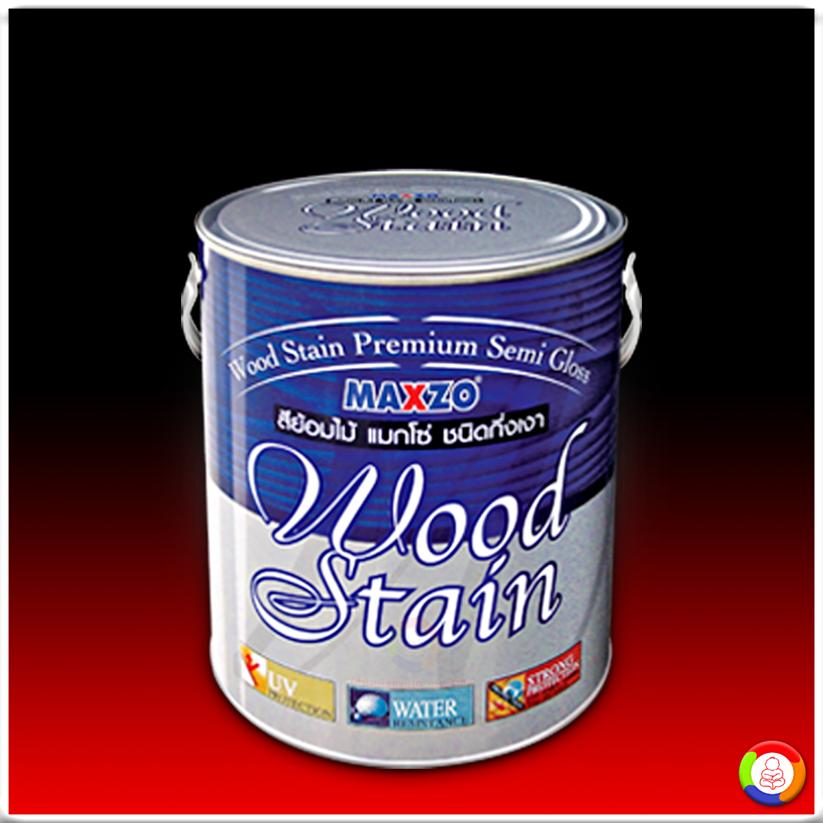 MAXZO WOOD STAIN PREMIUM SEMI GLOSS แมกโซ่ วูดสเตน สีย้อมไม้ชนิดกึ่งเงา