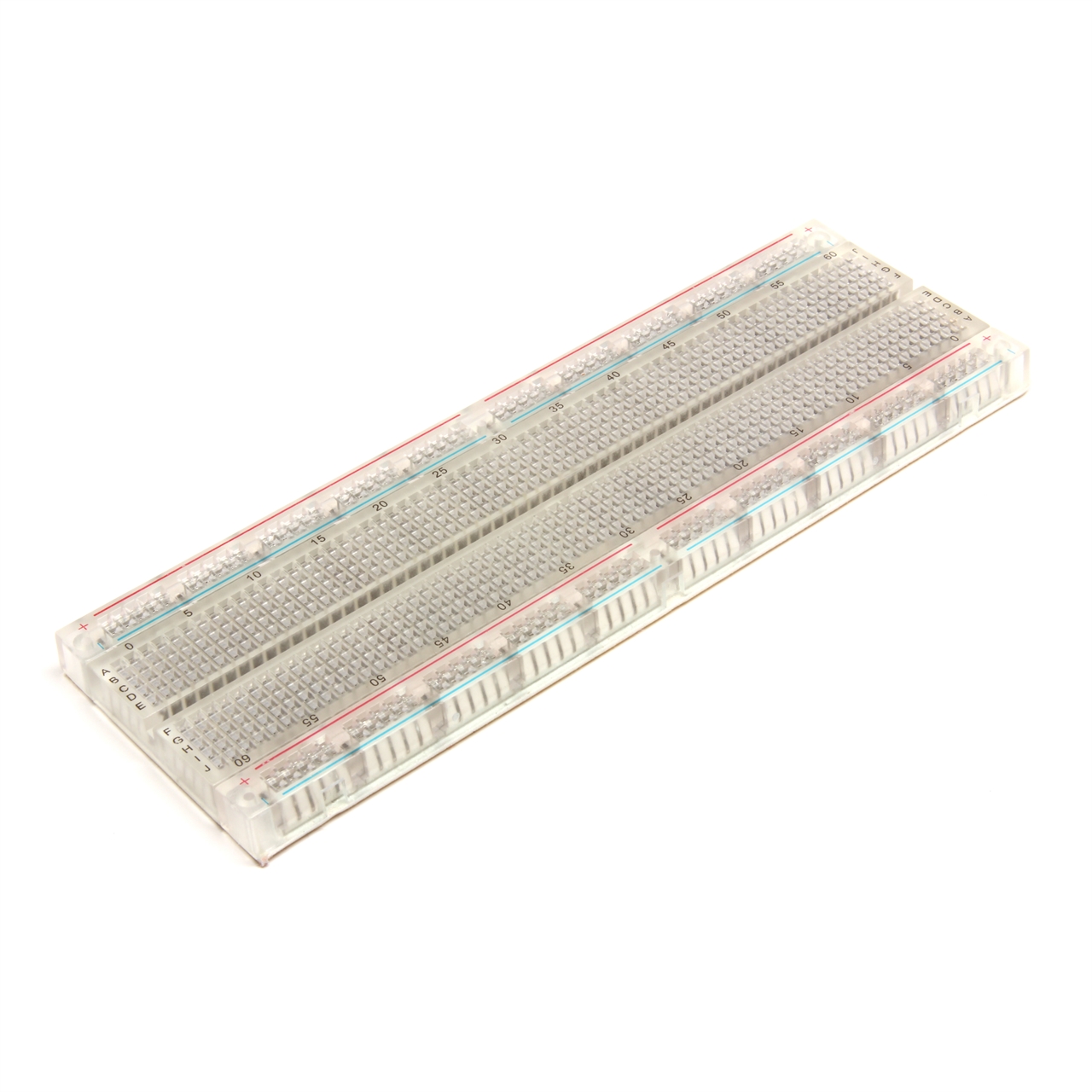 Breadboard บอร์ดทดลอง 830 รู MB-102 แบบใส
