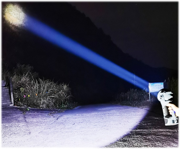 ไฟฉายจับถือหรือสะพาย ปรับมุมส่องได้ พร้อม COB LED Warsun X5