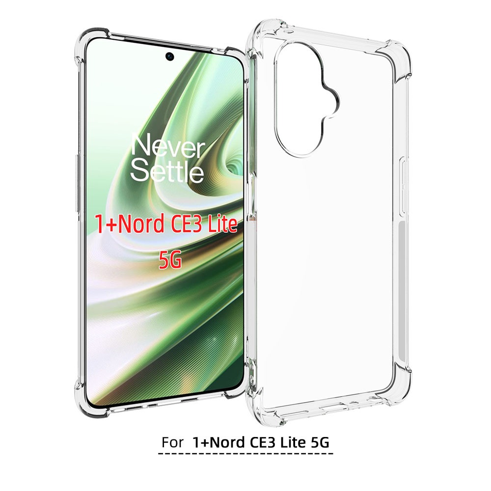 เคส OnePlus Nord CE 3 Lite 5G ใสเสริมขอบและมุมกันกระแทก