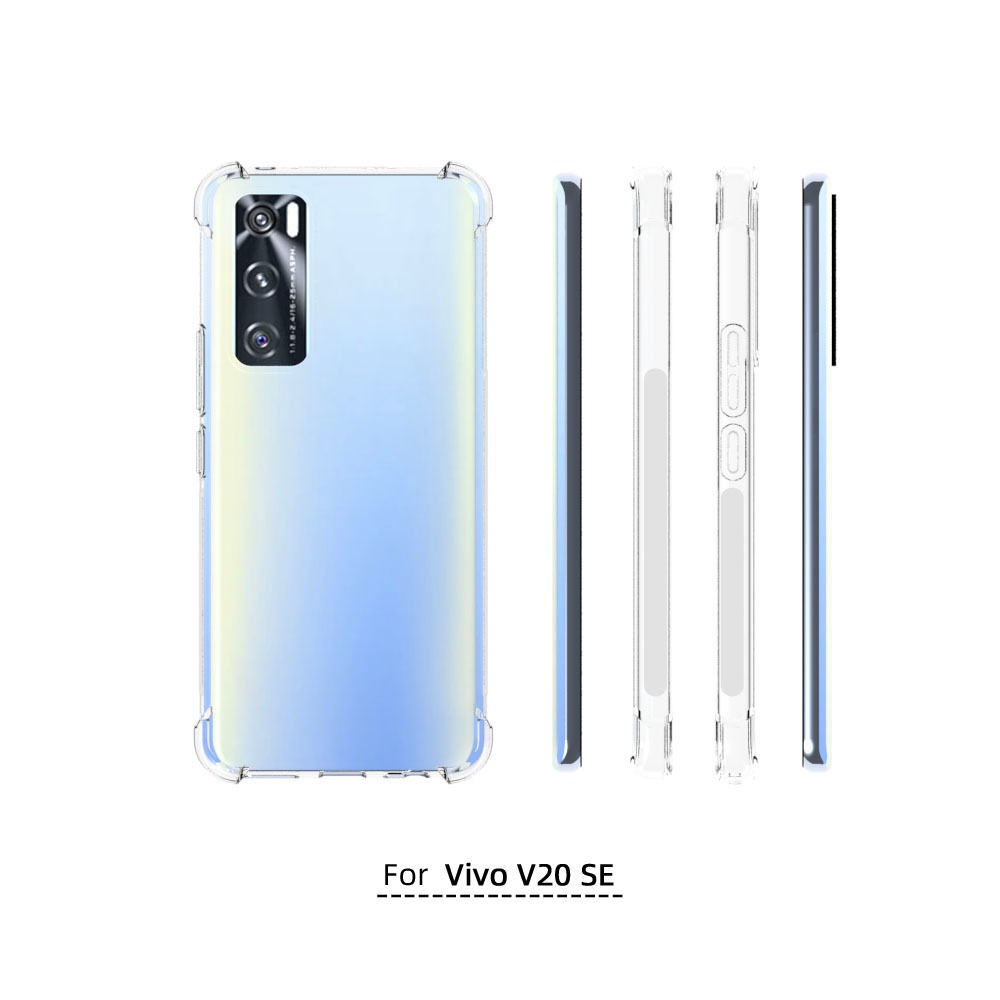 เคส Vivo V20 SE ใสเสริมขอบและมุมกันกระแทก