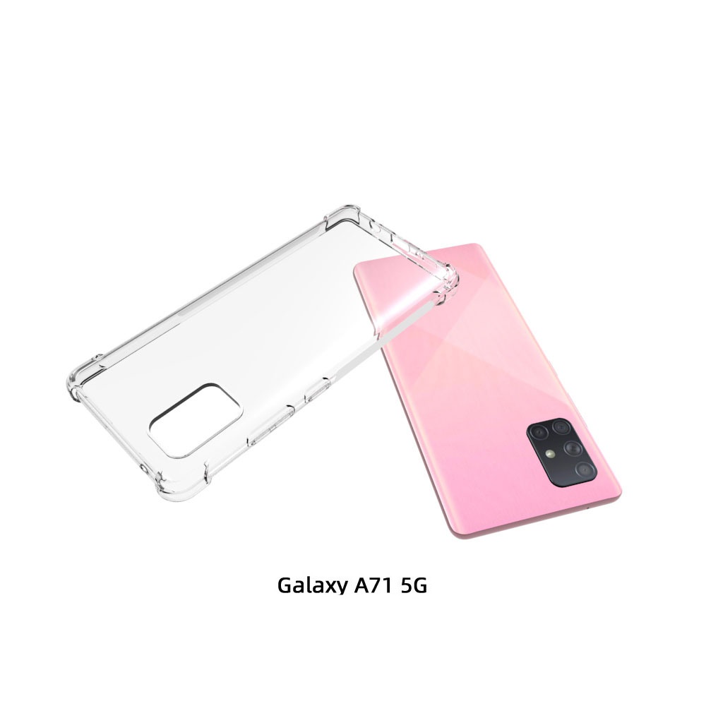 เคส Samsung Galaxy A71 5G(ใช้กับ A71 ธรรมดาไม่ได้) แบบ TPU ใสเสริมขอบและมุมกันกระแทก