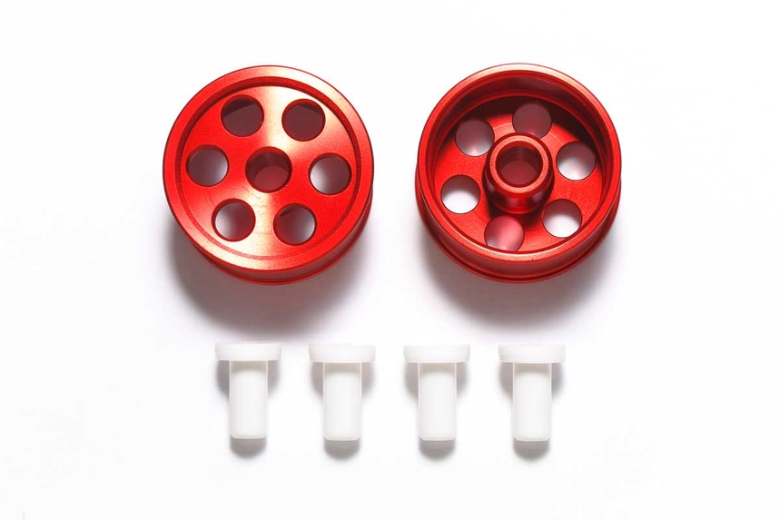 95516 HG Aluminum Reversible Wheels for Low Profile Tires (Super X & XX, Red/2pcs.)
