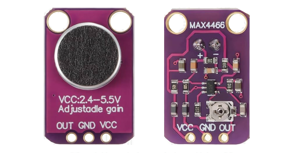 MAX4466 Adjustable Gain Electret Microphone GY-MAX4466 โมดูลไมโครโฟนเสียงความไวสูง วัดเดซิเบล