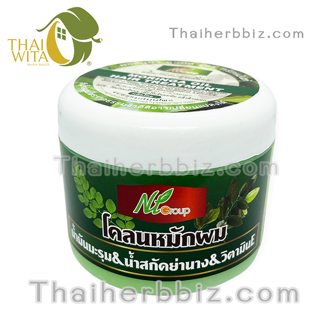 โคลนหมักผมน้ำมันมะรุม น้ำมันสกัดย่านาง วิตามินอี พบธรรมสมุนไพร (300g)