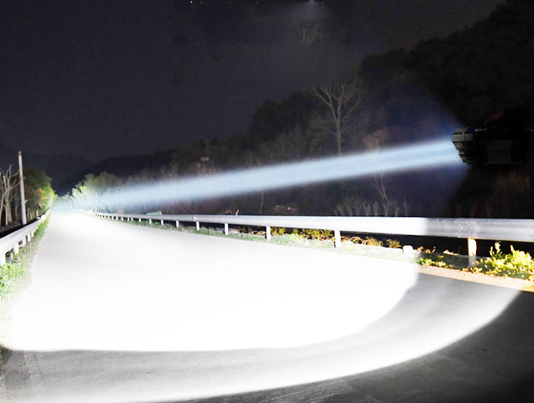 ไฟฉายสะพาย และจับถือ ขนาดกลาง Double LED Warsun D398