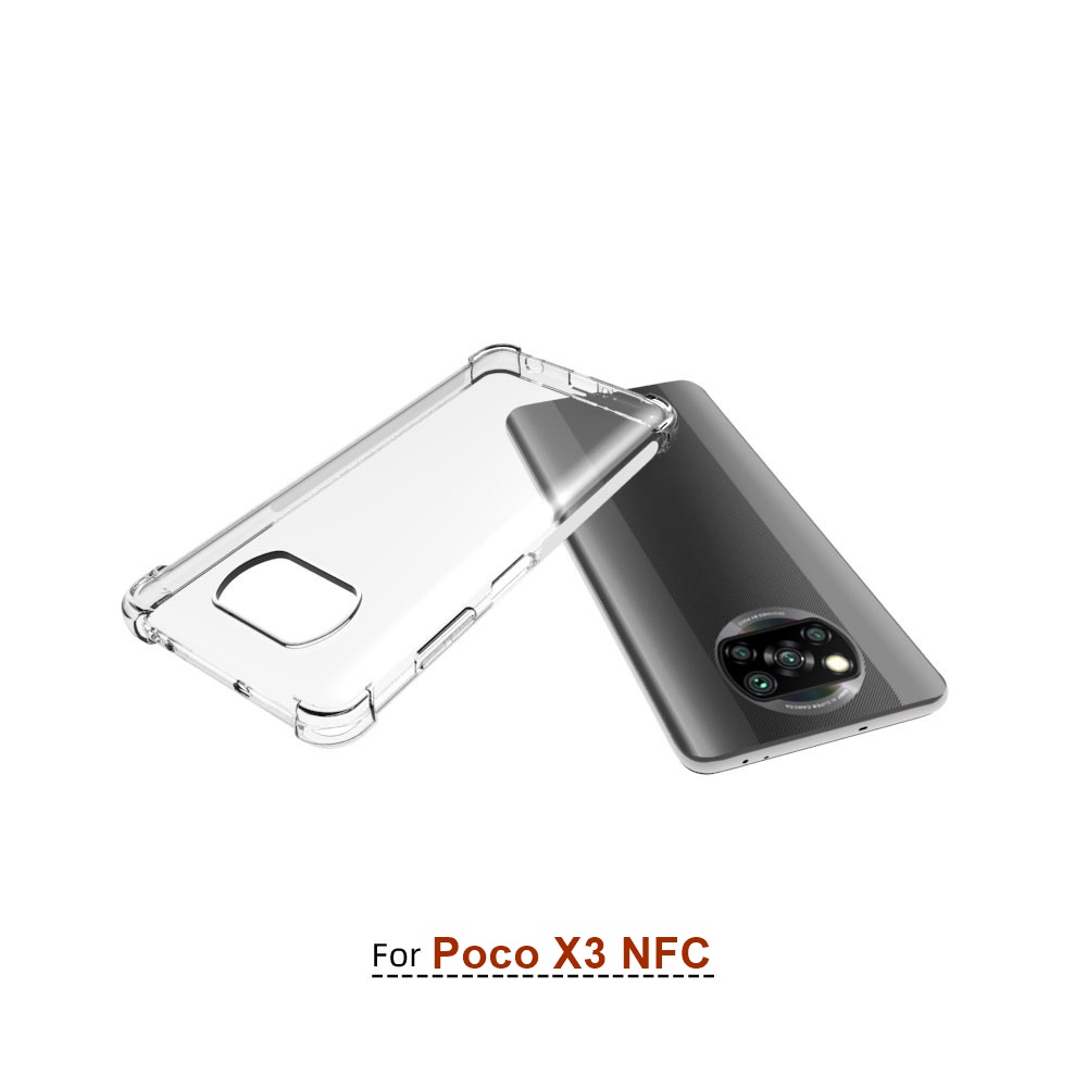 เคส POCO X3 NFC ใสอ่อนเสริมขอบกันกระแทก