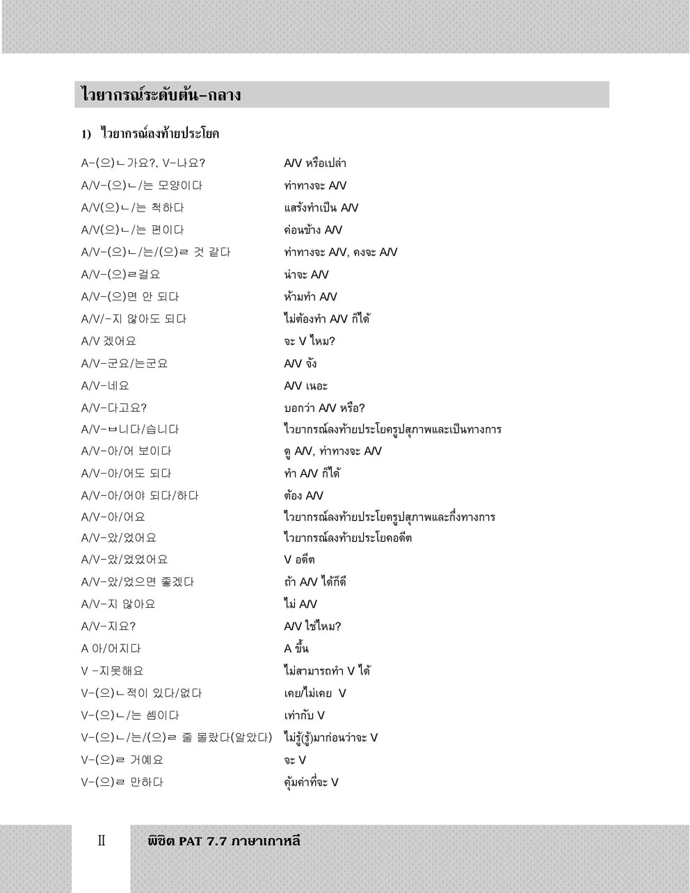 พิชิต PAT 7.7 ภาษาเกาหลี (และ Topik 3-4) ปรับปรุงใหม่ล่าสุด (ใช้เตรียมสอบ A-Level ได้)