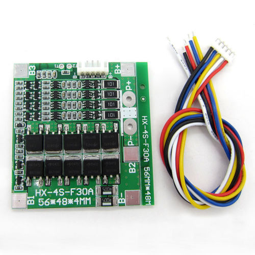 14.8V 16.8V 30A 4S Lithium Li-ion LiPo Polymer Battery BMS PCB System Balance บอร์ดชาร์ท ควบคุม แบตเตอรี่