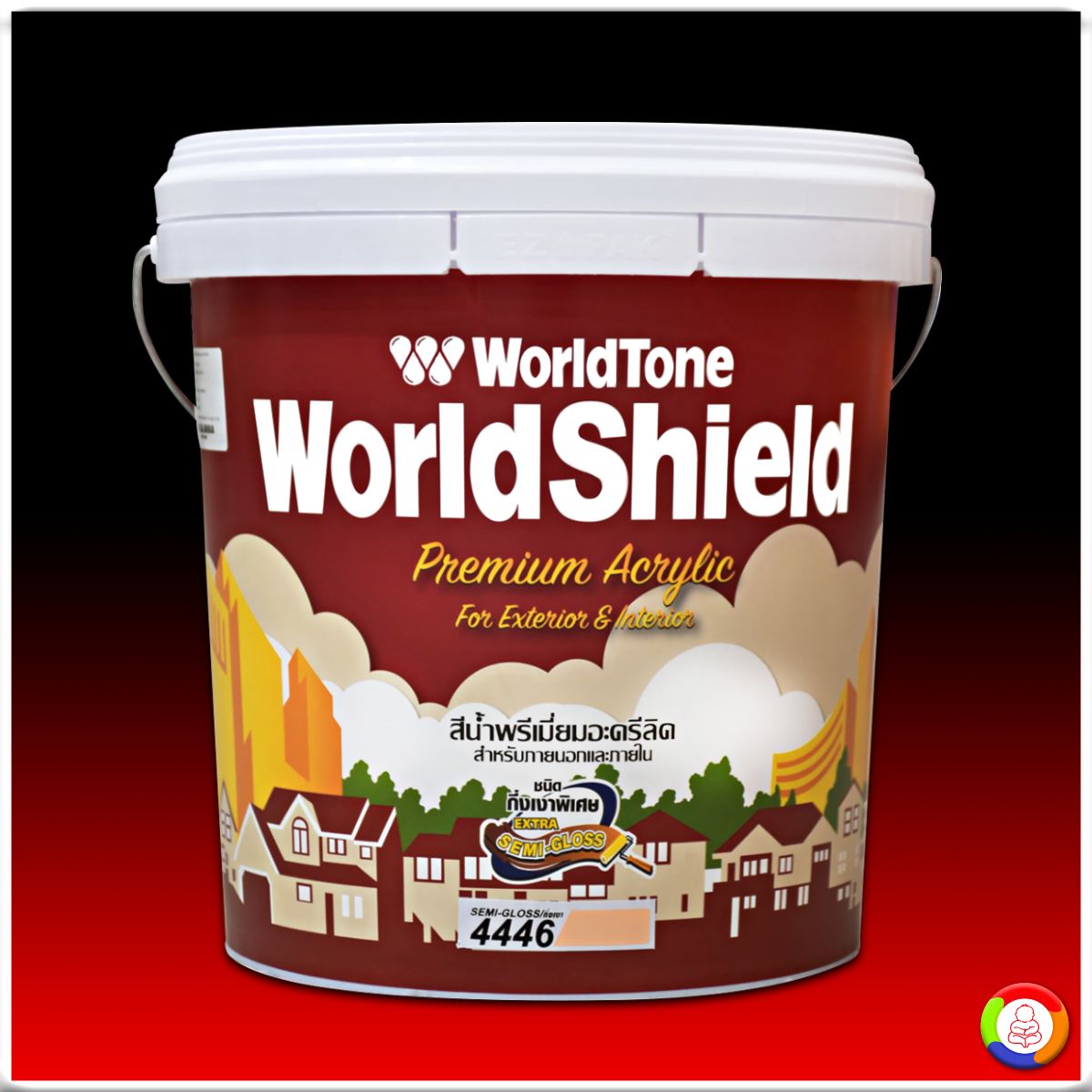 WorldShield สีน้ำอะคริลิกพรีเมี่ยม (กึ่งเงาพิเศษ)