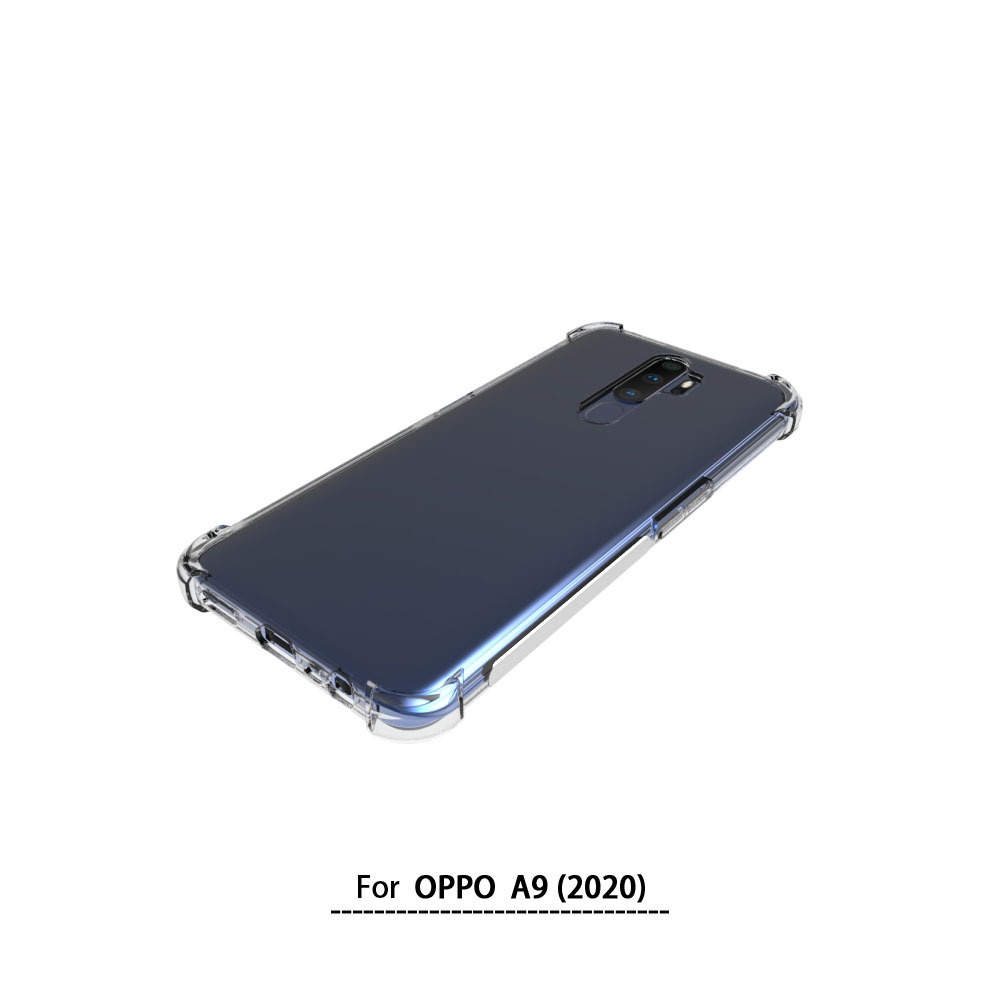 เคส OPPO A9 2020 แบบ TPU ใสเสริมขอบและมุมกันกระแทก